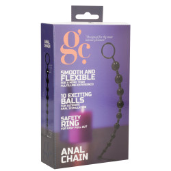 GC Boules anales Chaîne 26 x 2.3cm Noir